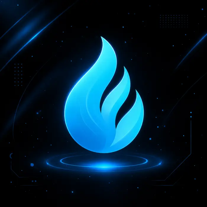 Inferenco blue flame logo